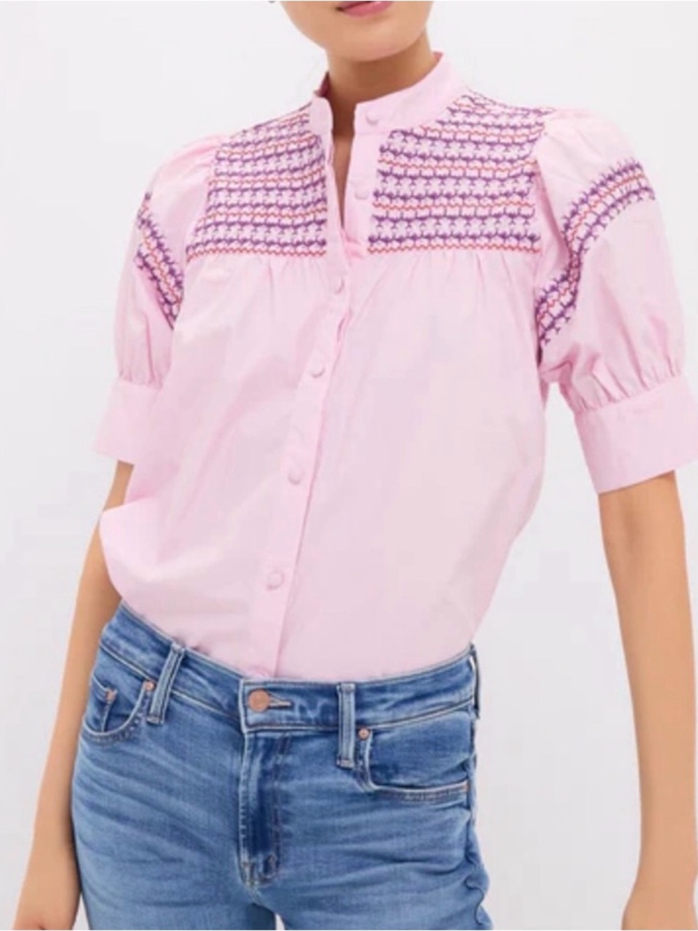 The Shirt by Rochelle Behrens The Saylor Shirt -Fondant Pink